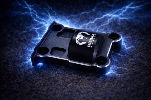 CR Traxxas XMaxx Black with Chrome Aluminum Cush Drive Gear Cover