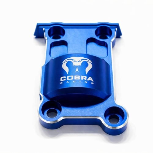 CR Traxxas XMaxx Blue with Chrome Aluminum Cush Drive Gear Cover