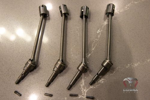 Traxxas Slash 4x4 steel CVD drive shafts FRONT & REAR.  4WD. LOW FRICTION