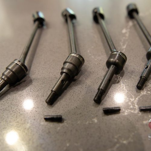 Traxxas Slash 4x4 steel CVD drive shafts FRONT & REAR.  4WD. LOW FRICTION