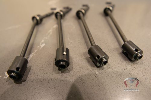 Traxxas Slash 4x4 steel CVD drive shafts FRONT & REAR.  4WD. LOW FRICTION