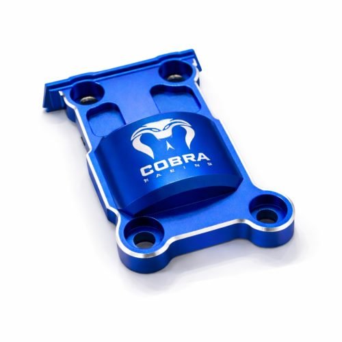 CR Traxxas XMaxx Blue with Chrome Aluminum Cush Drive Gear Cover