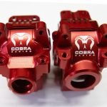 CR RED Aluminum Differential housing Front + Rear for Traxxas Slash Rustler 4x4