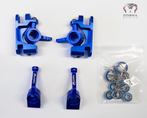 Fits Traxxas 4x4 Ultimate Slash Blue Aluminum Steering Block Hub Knuckle Axle Carrier
