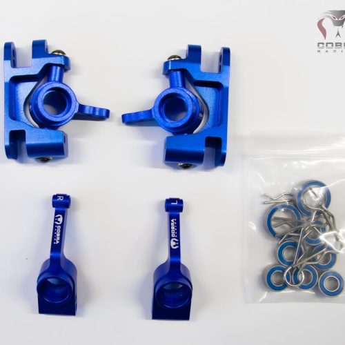 Fits Traxxas 4x4 Ultimate Slash Blue Aluminum Steering Block Hub Knuckle Axle Carrier