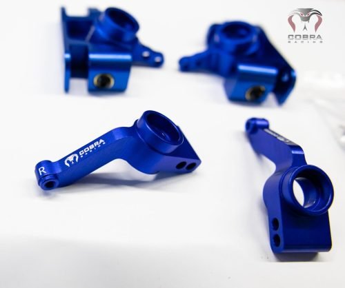 Fits Traxxas 4x4 Ultimate Slash Blue Aluminum Steering Block Hub Knuckle Axle Carrier