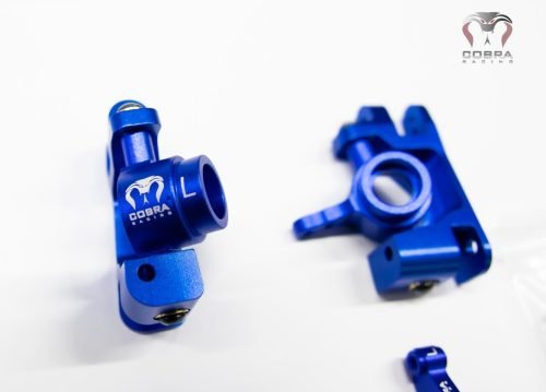 Fits Traxxas 4x4 Ultimate Slash Blue Aluminum Steering Block Hub Knuckle Axle Carrier