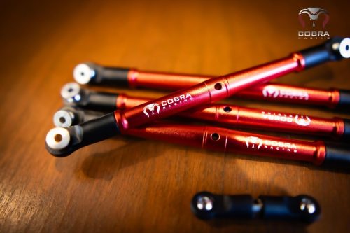Cobra Racing Red Aluminum Front + Rear Turnbuckles For ARRMA 6S Kraton Outcast