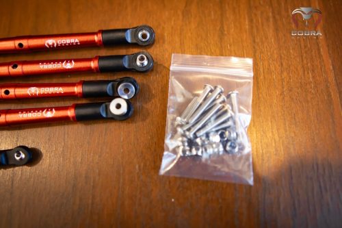 Cobra Racing Red Aluminum Front + Rear Turnbuckles For ARRMA 6S Kraton Outcast