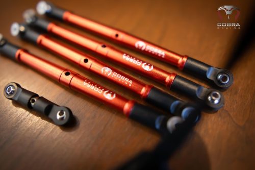 Cobra Racing Red Aluminum Front + Rear Turnbuckles For ARRMA 6S Kraton Outcast