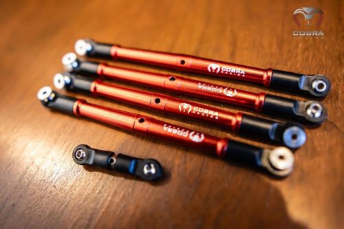 Cobra Racing Red Aluminum Front + Rear Turnbuckles For ARRMA 6S Kraton Outcast