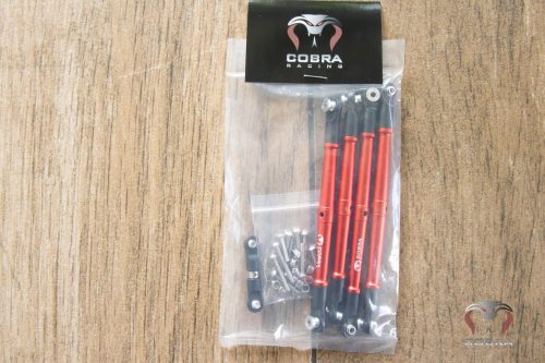 Cobra Racing Red Aluminum Front + Rear Turnbuckles For ARRMA 6S Kraton Outcast