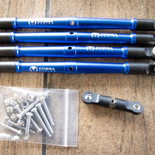Cobra Racing Blue Aluminum Front + Rear Turnbuckles For ARRMA 6S Kraton Outcast