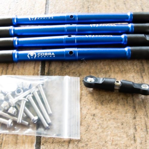 Cobra Racing Blue Aluminum Front + Rear Turnbuckles For ARRMA 6S Kraton Outcast