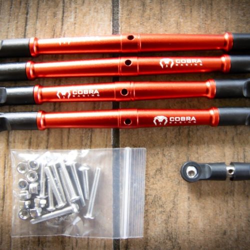 Cobra Racing Red Aluminum Front + Rear Turnbuckles For ARRMA 6S Kraton Outcast
