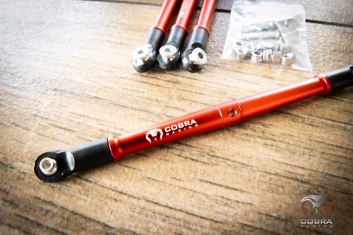 Cobra Racing Red Aluminum Front + Rear Turnbuckles For ARRMA 6S Kraton Outcast