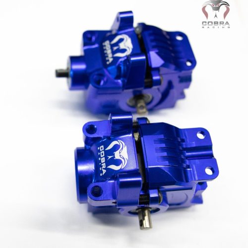 Cobra Racing Blue Aluminum Differential with Housing COMPLETE for Traxxas Slash, Rustler, Stampede 4x4