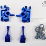 Aluminum Blue Traxxas Knuckles Set (COMPLETE) for Traxxas 4x4 SLASH