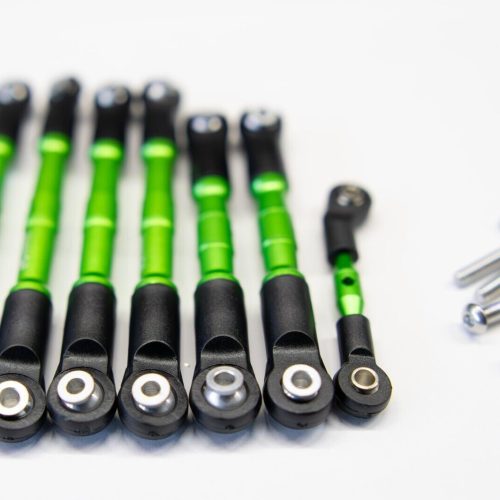 Traxxas Slash 4x4 LCG Green Aluminum Turnbuckles / Tie Rods FULL SET 4WD 4x4