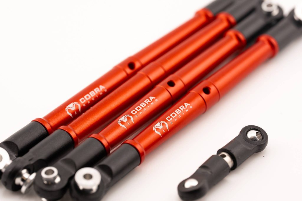 Arrma 6S BLX Aluminum Turnbuckles (Camber, Toe & Drag Link Set) - Red