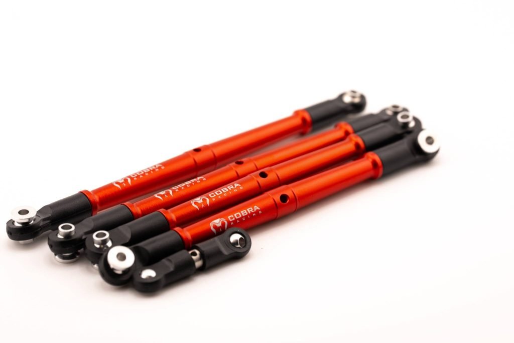 Arrma 6S BLX Aluminum Turnbuckles (Camber, Toe & Drag Link Set) - Red