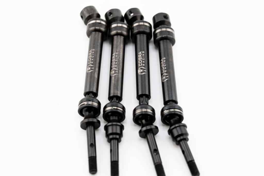 Traxxas Slash 4x4 steel CVD drive shafts FRONT + REAR.  4WD. LOW FRICTION.