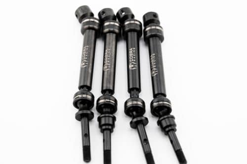 Traxxas Slash 4x4 steel CVD drive shafts FRONT + REAR.  4WD. LOW FRICTION.