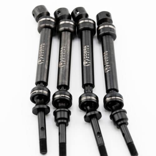 Traxxas Slash 4x4 steel CVD drive shafts FRONT + REAR.  4WD. LOW FRICTION.