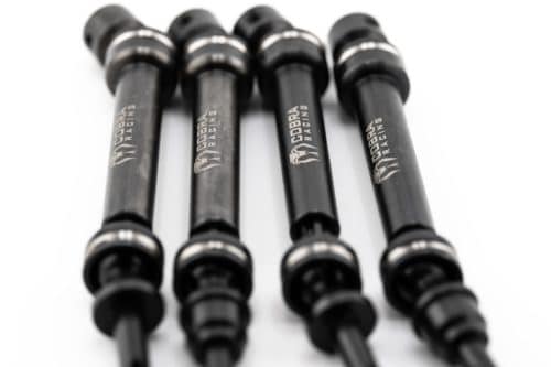 Traxxas Slash 4x4 steel CVD drive shafts FRONT + REAR.  4WD. LOW FRICTION.