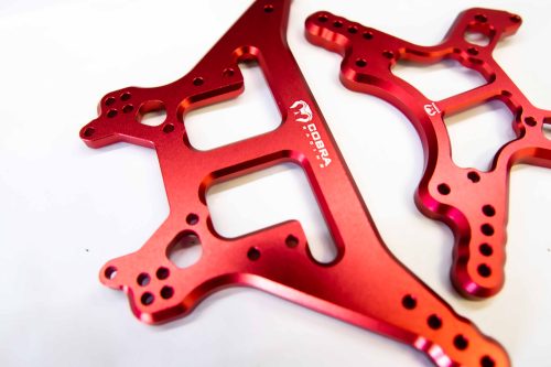 Red Aluminum Shock Towers for Arrma 6S BLX Front & Rear