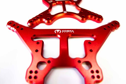 Red Aluminum Shock Towers for Arrma 6S BLX Front & Rear