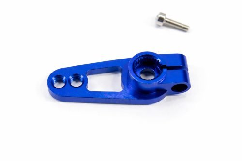 CR Aluminum Clamping Servo Horn (BLUE) 25T fits Traxxas Slash Rustler TRX4
