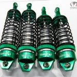 CR Green Aluminum BigBore Shocks fits Traxxas 4x4 2WD (Front and Rear)