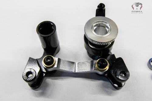 CR Traxxas SLASH 4x4 Black Aluminum Steering Bellcrank 4WD Stampede Rustler Rally