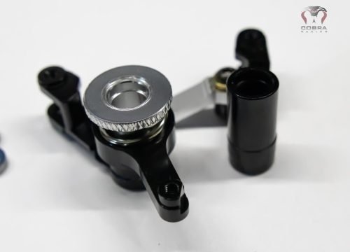 CR Traxxas SLASH 4x4 Black Aluminum Steering Bellcrank 4WD Stampede Rustler Rally