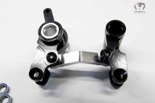 CR Traxxas SLASH 4x4 Black Aluminum Steering Bellcrank 4WD Stampede Rustler Rally