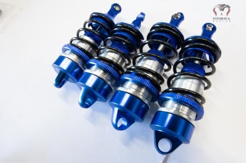 ARRMA Front+Rear (Blue) Alloy Shocks for 1/7 Felony Limitless Infraction BLX by Cobra Racing