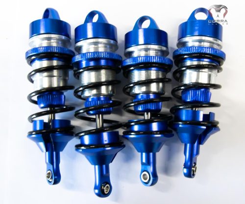 ARRMA Front+Rear (Blue) Alloy Shocks for 1/7 Felony Limitless Infraction BLX by Cobra Racing