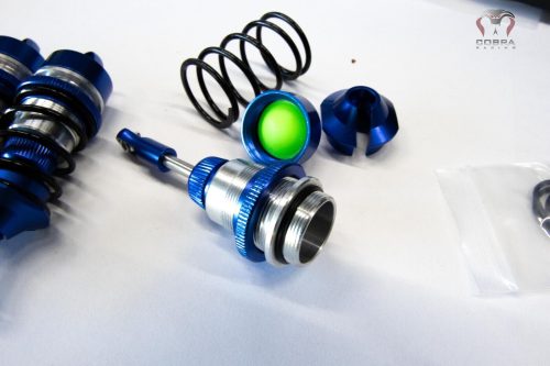 ARRMA Front+Rear (Blue) Alloy Shocks for 1/7 Felony Limitless Infraction BLX by Cobra Racing