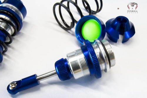 ARRMA Front+Rear (Blue) Alloy Shocks for 1/7 Felony Limitless Infraction BLX by Cobra Racing