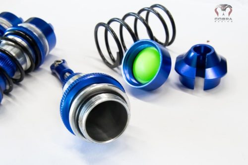 ARRMA Front+Rear (Blue) Alloy Shocks for 1/7 Felony Limitless Infraction BLX by Cobra Racing