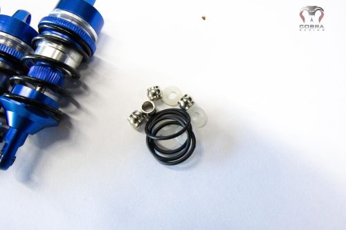 ARRMA Front+Rear (Blue) Alloy Shocks for 1/7 Felony Limitless Infraction BLX by Cobra Racing
