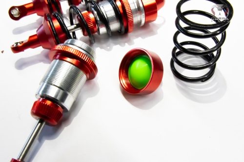 ARRMA Front+Rear (RED) Alloy Shocks for 1/7 Felony Limitless Infraction BLX by Cobra Racing