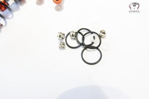 ARRMA Front+Rear (RED) Alloy Shocks for 1/7 Felony Limitless Infraction BLX by Cobra Racing