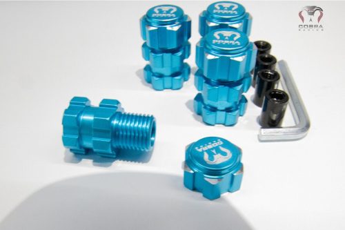 Blue Aluminum 17mm BL Splined Hex Hub extender Adapter fits Traxxas Maxx, WideMax by Cobra Racing