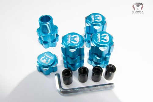 Blue Aluminum 17mm BL Splined Hex Hub extender Adapter fits Traxxas Maxx, WideMax by Cobra Racing