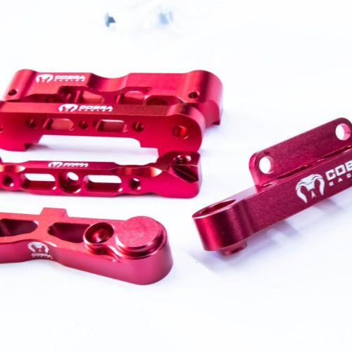 Arrma 6S BLX RED suspension mounts by Cobra Racing