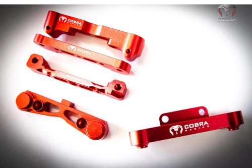 Arrma 6S BLX RED suspension mounts by Cobra Racing