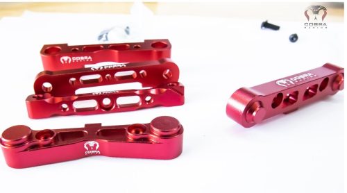 Arrma 6S BLX RED suspension mounts by Cobra Racing