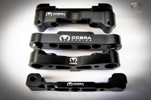 Arrma 6S BLX BLACK suspension mounts by Cobra Racing